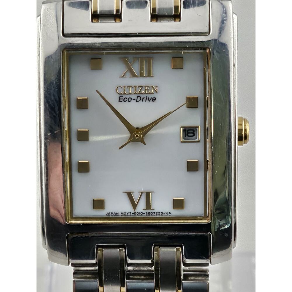 Mens Citizen Eco Drive Solar Watch E010-S004004 Date Very Nice Watch Runs - Picture 3 of 13